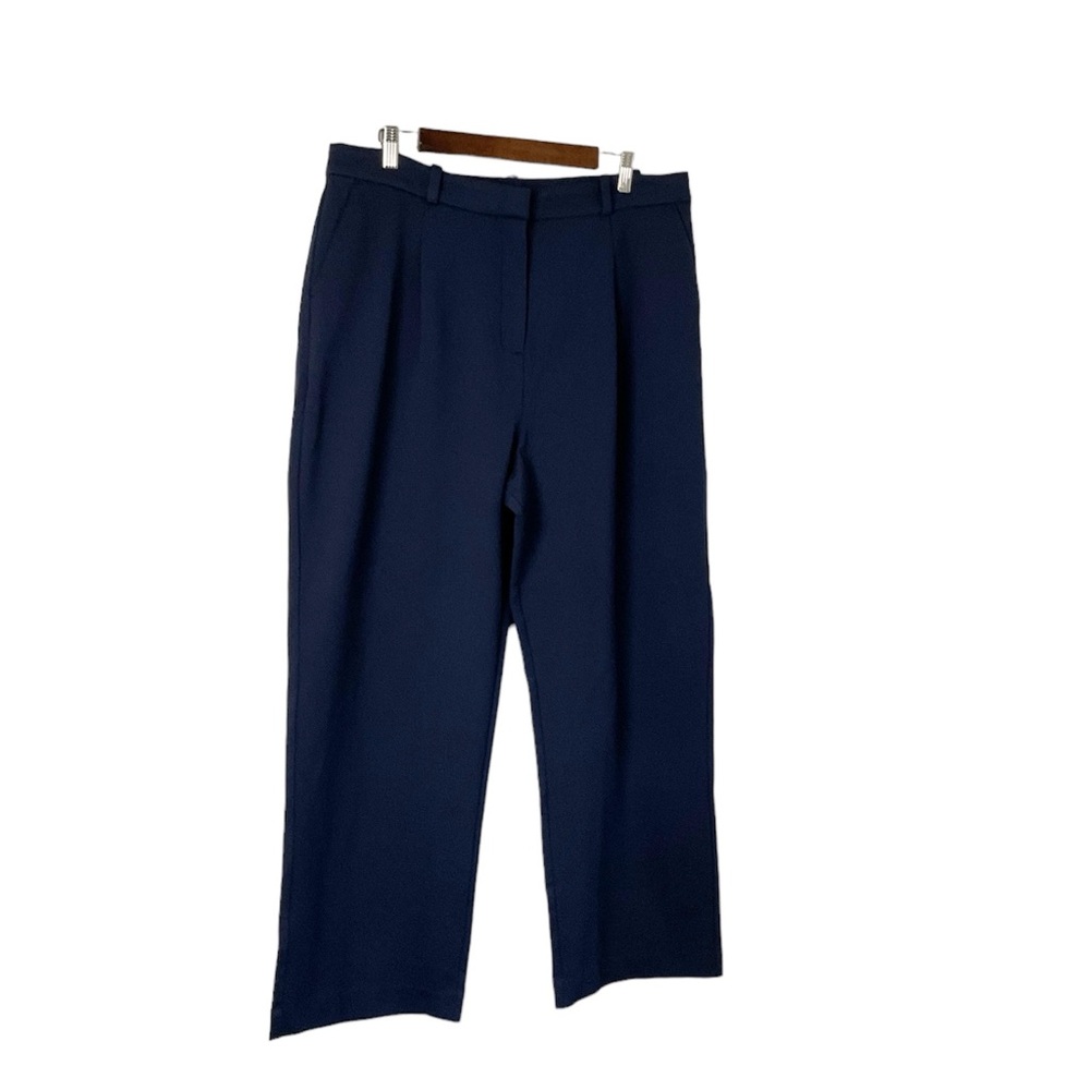 J. Crew‎ Navy Cropped Stretch Trouser Pants Size 16P